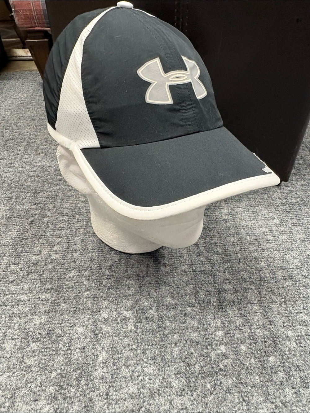 Under Armour Black and White Performance Baseball Cap
